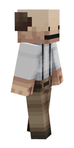 Brown skin: body, right side render