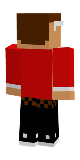 Black skin: body, back render