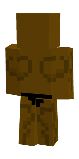 Brown skin: body, back render