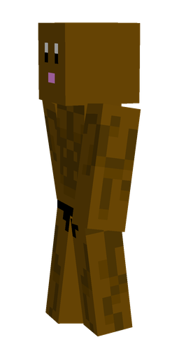 Brown skin: body, left side render
