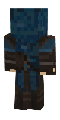 Blue skin: body, back render