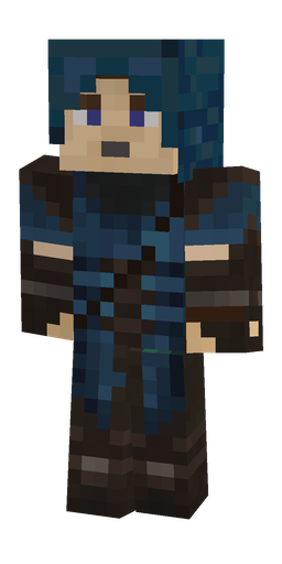 Blue skin: body, front render