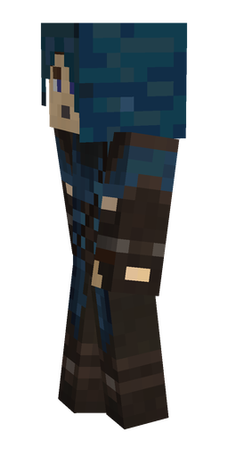 Blue skin: body, left side render