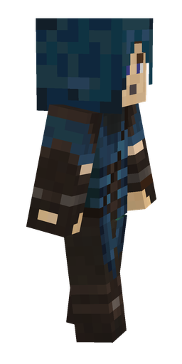 Blue skin: body, right side render