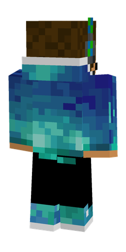 Black skin: body, back render