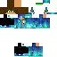 Black skin: raw texture render