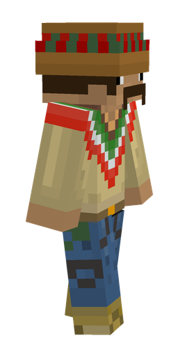 Blue skin: body, right side render