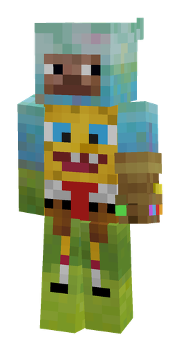Blue skin: body, front render