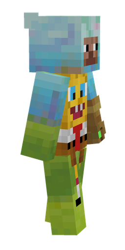 Blue skin: body, right side render