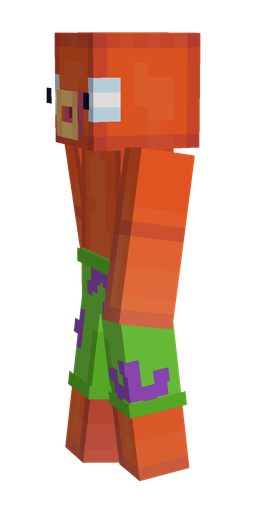 Green skin: body, left side render