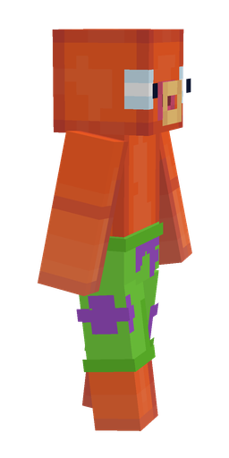 Green skin: body, right side render