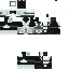 Black skin: raw texture render