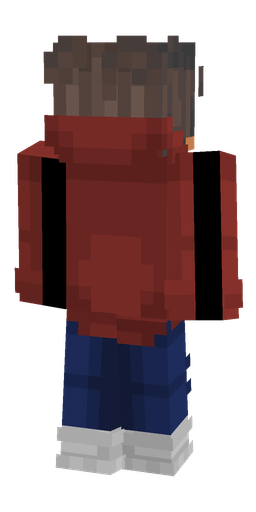 Blue skin: body, back render