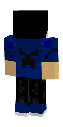 Black skin: body, back render