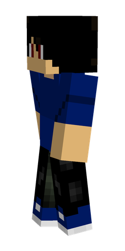 Black skin: body, left side render