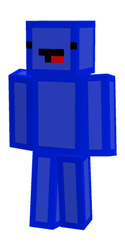 Blue skin: body, front render