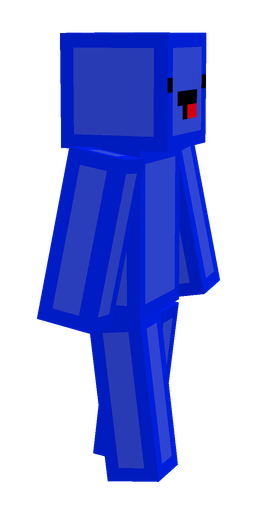 Blue skin: body, right side render