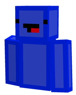 Blue skin: bust render