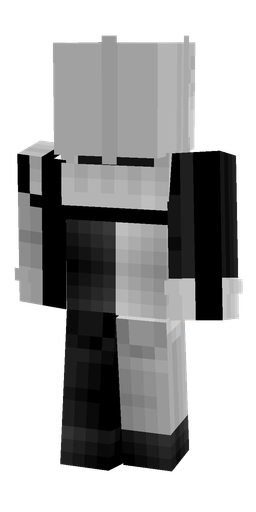 Black skin: body, back render