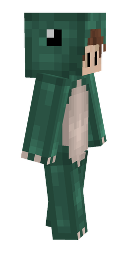 Green skin: body, right side render
