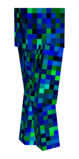 Blue skin: body, left side render