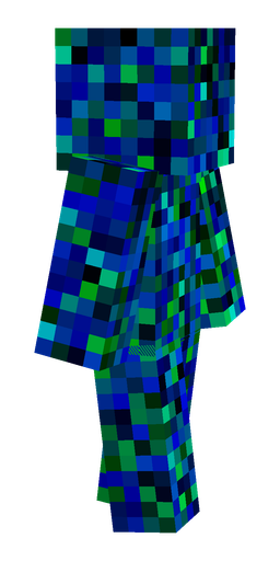 Blue skin: body, right side render