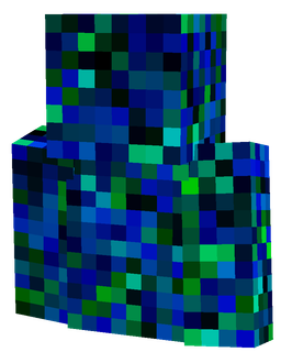 Blue skin: bust render