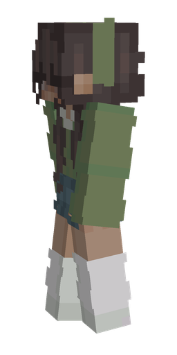 Black skin: body, left side render