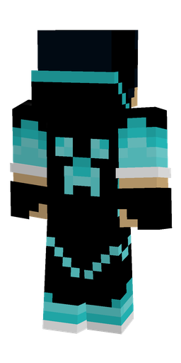 Black skin: body, back render