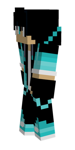 Black skin: body, left side render