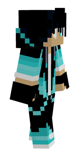 Black skin: body, right side render