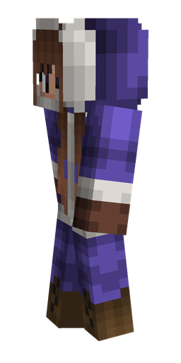 Blue skin: body, left side render