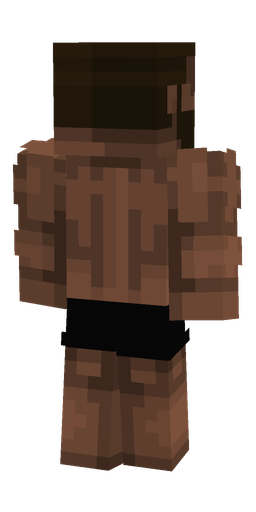 Black skin: body, back render