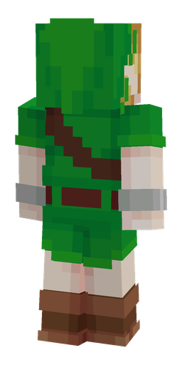 Brown skin: body, back render