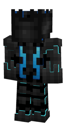 Black skin: body, back render