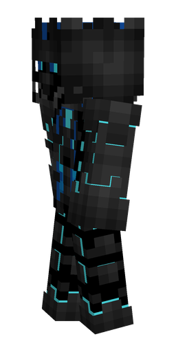 Black skin: body, left side render