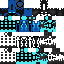 Black skin: raw texture render