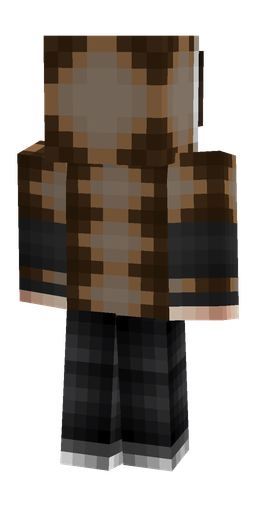 Black skin: body, back render