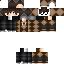 Black skin: raw texture render