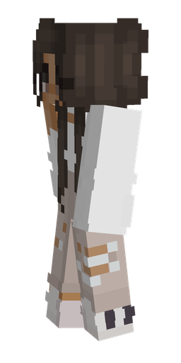 Brown skin: body, left side render