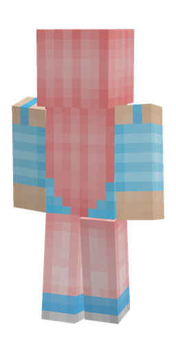 Blue skin: body, back render
