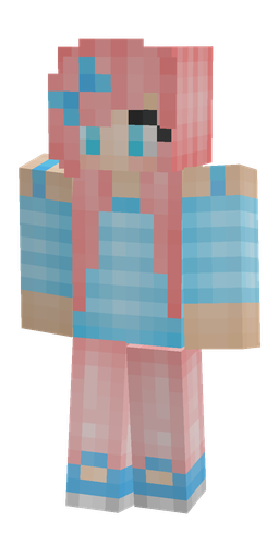 Blue skin: body, front render