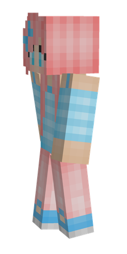 Blue skin: body, left side render