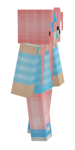 Blue skin: body, right side render