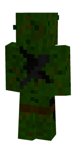 Black skin: body, back render