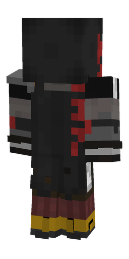 Black skin: body, back render