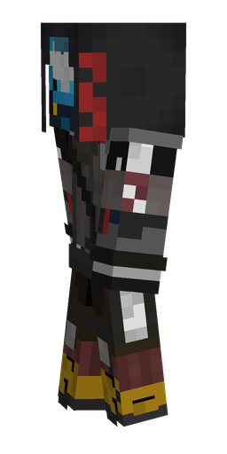 Black skin: body, left side render