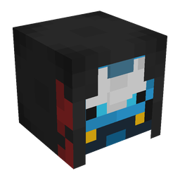 Black skin: head render