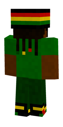 Black skin: body, back render