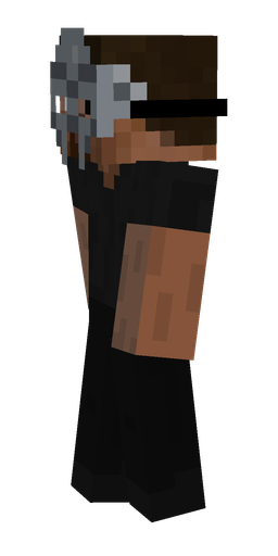 Black skin: body, left side render